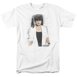 Ncis - Abby Skulls Adult T-Shirt In White
