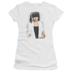 Ncis - Abby Skulls Juniors T-Shirt In White