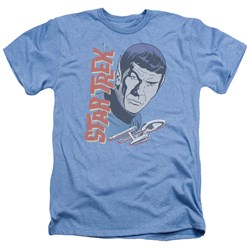 Star Trek - Mens Vintage Spock T-Shirt In Light Blue