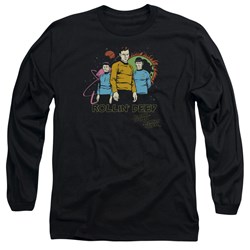 Star Trek - Mens Rollin Deep Long Sleeve Shirt In Black