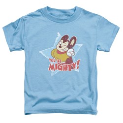 Mighty Mouse - Toddler You'Re Mighty T-Shirt In Carolina Blue