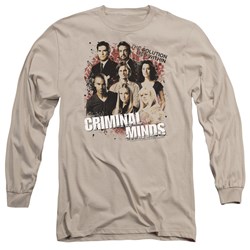 Criminal Minds - Mens Solution Lies Within Long Sleeve Shirt In Sand