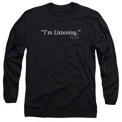 Frasier - Mens I'M Listening Long Sleeve Shirt In Black