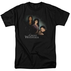 Ghost Whisperer - Mens Diagonal Cast T-Shirt In Black