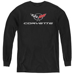 Chevrolet - Youth Corvette Modern Emblem Long Sleeve T-Shirt