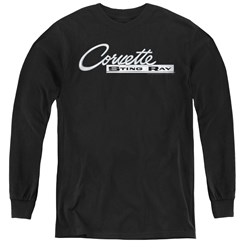 Chevrolet - Youth Chrome Stingray Logo Long Sleeve T-Shirt