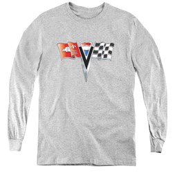 Chevrolet - Youth 2Nd Gen Vette Nose Emblem Long Sleeve T-Shirt