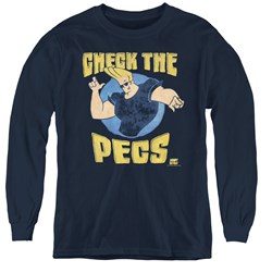 Johnny Bravo - Youth Check The Pects Long Sleeve T-Shirt