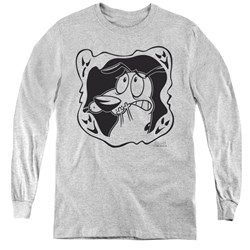 Courage The Cowardly Dog - Youth Ghost Frame Long Sleeve T-Shirt
