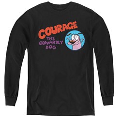 Courage The Cowardly Dog - Youth Courage Logo Long Sleeve T-Shirt