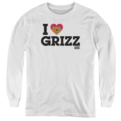 We Bare Bears - Youth Heart Grizz Long Sleeve T-Shirt