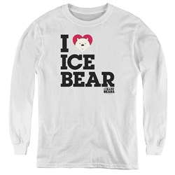 We Bare Bears - Youth Heart Ice Bear Long Sleeve T-Shirt