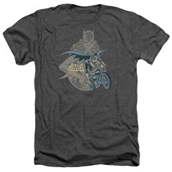 Dc Comics - Mens Batgirl Biker T-Shirt In Charcoal