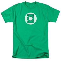 Dc Comics - Green Lantern Logo Adult T-Shirt In Kelly Green