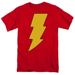 Dc Comics - Shazam Logo Adult T-Shirt In Red