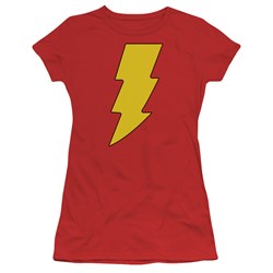Dc Comics - Shazam Logo Juniors T-Shirt In Red