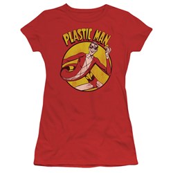 Dc Comics - Plastic Man Juniors T-Shirt In Red
