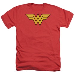 Dc Comics - Mens Wonder Woman Logo Dist T-Shirt In Red