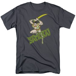 Dc Comics - Samurai Adult T-Shirt In Charcoal