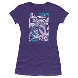 Dc Comics - Human Shield Juniors T-Shirt In Purple