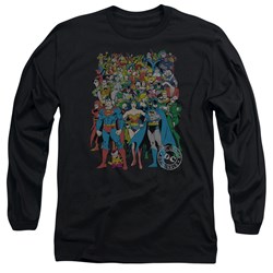 Dc Comics - Mens Original Universe Long Sleeve Shirt In Black