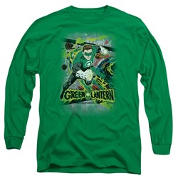 Dc Comics - Mens Space Sector 2814 Long Sleeve Shirt In Kelly Green