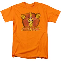 Dc Comics - Ring Of Firestorm Adult T-Shirt In Orange