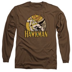 Dc Comics - Mens Hawkman Long Sleeve Shirt In Coffee