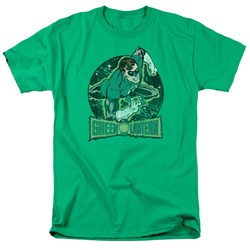 Dc Comics - In The Spotlight Adult T-Shirt In Kelly Green