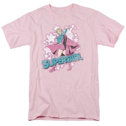 Dc Comics - I'M Supergirl Adult T-Shirt In Pink Sheer