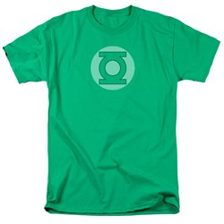 Green Lantern - Gl Little Logos Adult T-Shirt In Kelly Green