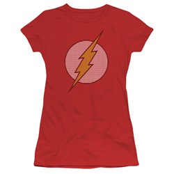 The Flash - Flash Little Logos Juniors T-Shirt In Red