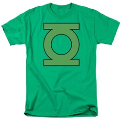 Green Lantern - Lantern Symbol Adult T-Shirt In Kelly Green