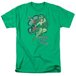Dc Comics - Harley And Ivy Adult T-Shirt In Kelly Green