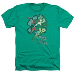 Dc Comics - Mens Harley And Ivy T-Shirt In Kelly Green