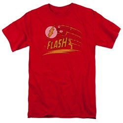 The Flash - Like Lightning Adult T-Shirt In Red