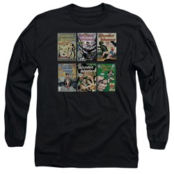 Dc Comics - Mens Ww Covers Long Sleeve Shirt In Black