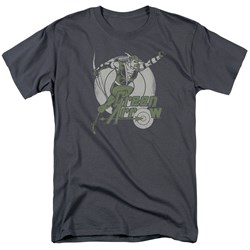 Green Arrow - Right On Target Adult T-Shirt In Charcoal