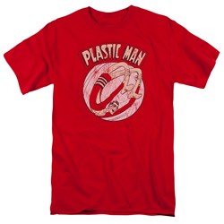 Plastic Man - Bounce Adult T-Shirt In Red