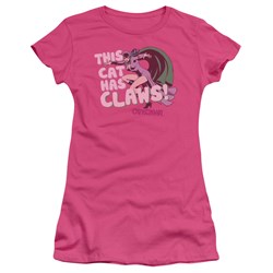Catwoman - Claws Juniors T-Shirt In Hot Pink