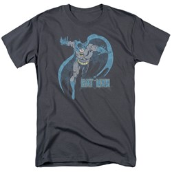 Dc Comics - Mens Desaturated Batman T-Shirt In Charcoal