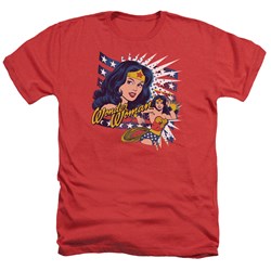 Dc Comics - Mens Pop Art Wonder T-Shirt In Red