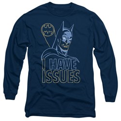 Dc Comics - Mens Issues Long Sleeve Shirt In Navy