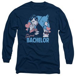 Dc Comics - Mens Bachelor Long Sleeve Shirt In Navy