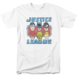 Dc - Mens Faces Of Justice T-Shirt