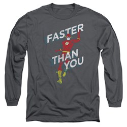 Dc - Mens Faster Than You Long Sleeve T-Shirt