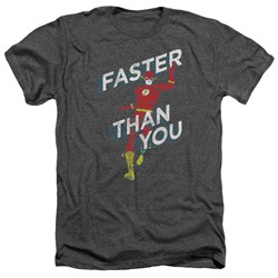 Dc - Mens Faster Than You Heather T-Shirt