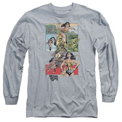 Wonder Woman - Mens Ww75 Comic Page Long Sleeve T-Shirt