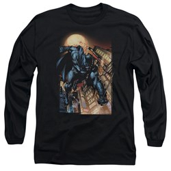 Batman - Mens The Dark Knight #1 Long Sleeve Shirt In Black