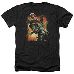 Justice League - Mens Green Arrow #1 Heather T-Shirt